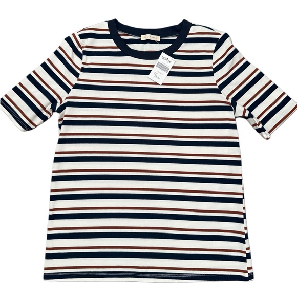Bohme Navy and White Striped Tee - Picture 1 of 2
